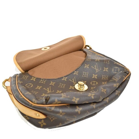 LOUIS VUITTON Tolum PM Shoulder Bag Monogram Leather Brown France - Picture 11 of 16